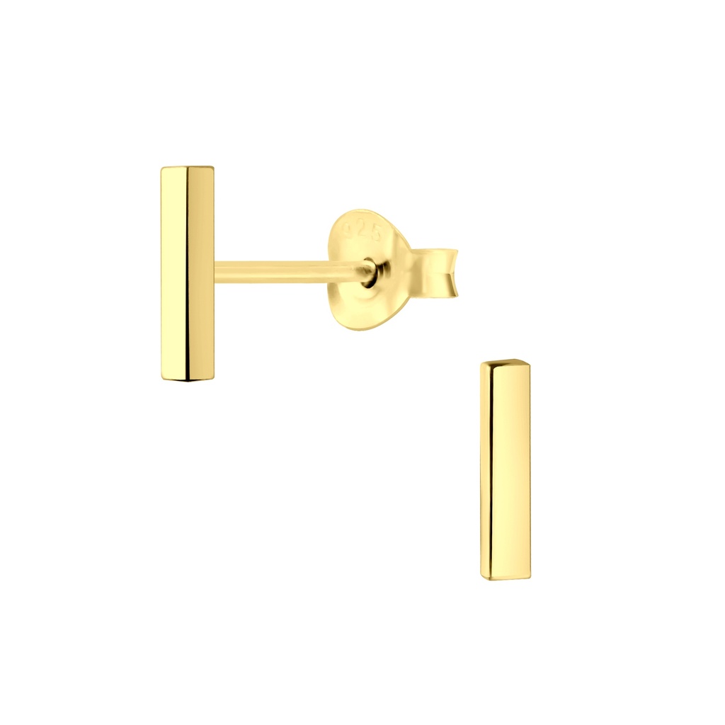 Simple Bar Studs Gold